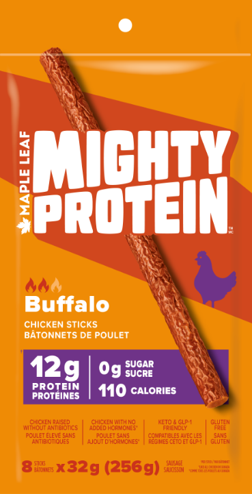Mighty Protein Buffalo Chicken Sticks