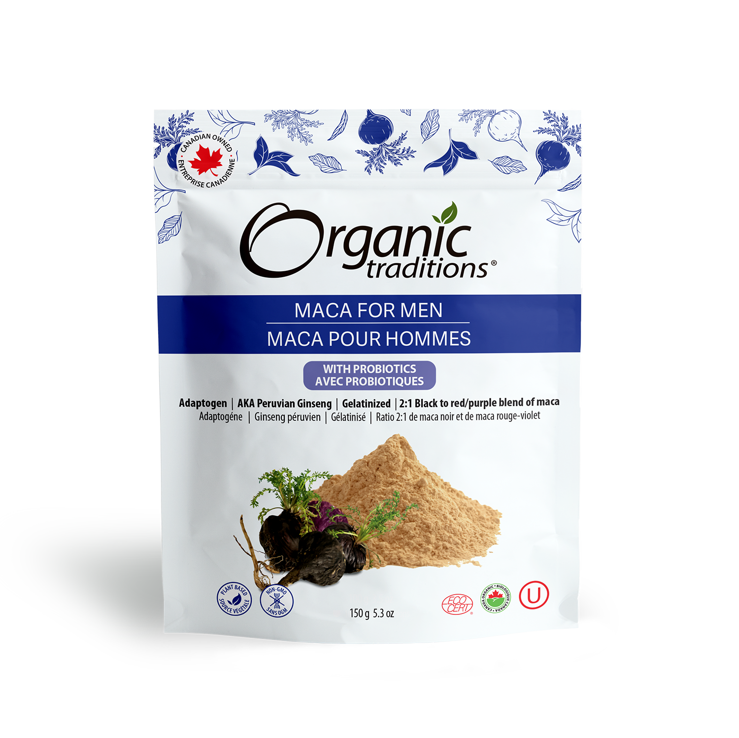 Organic Traditions Organic Maca for Men with Probiotics