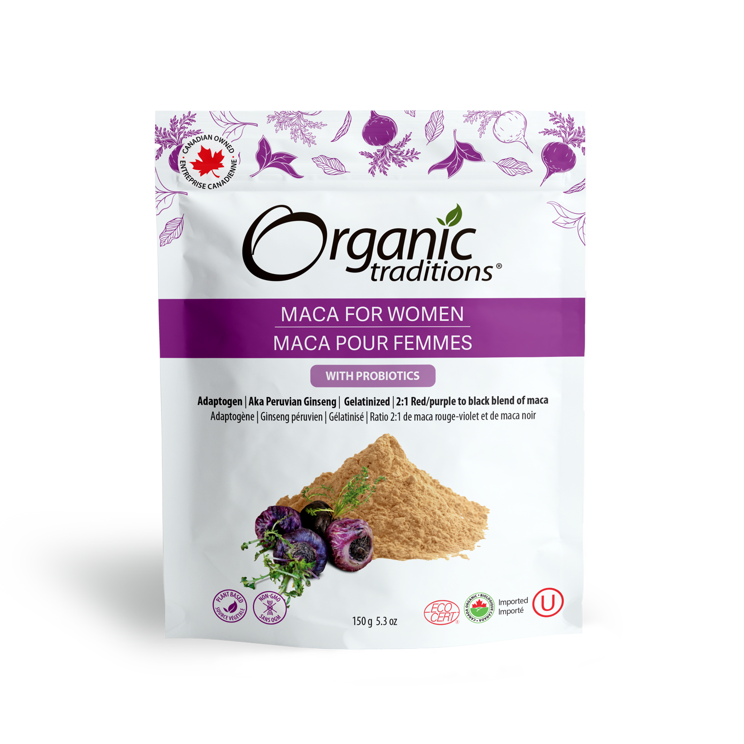 Organic Traditions Maca For Women With Probiotics