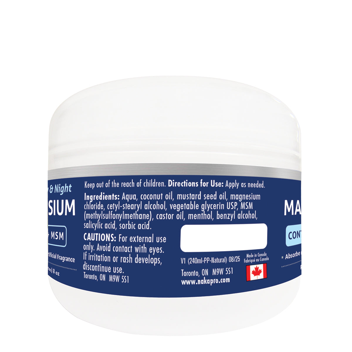 Naka Soothing Magnesium with Castor Oil + MSM