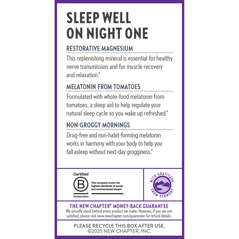 Magnesium + Plant-Based Melatonin