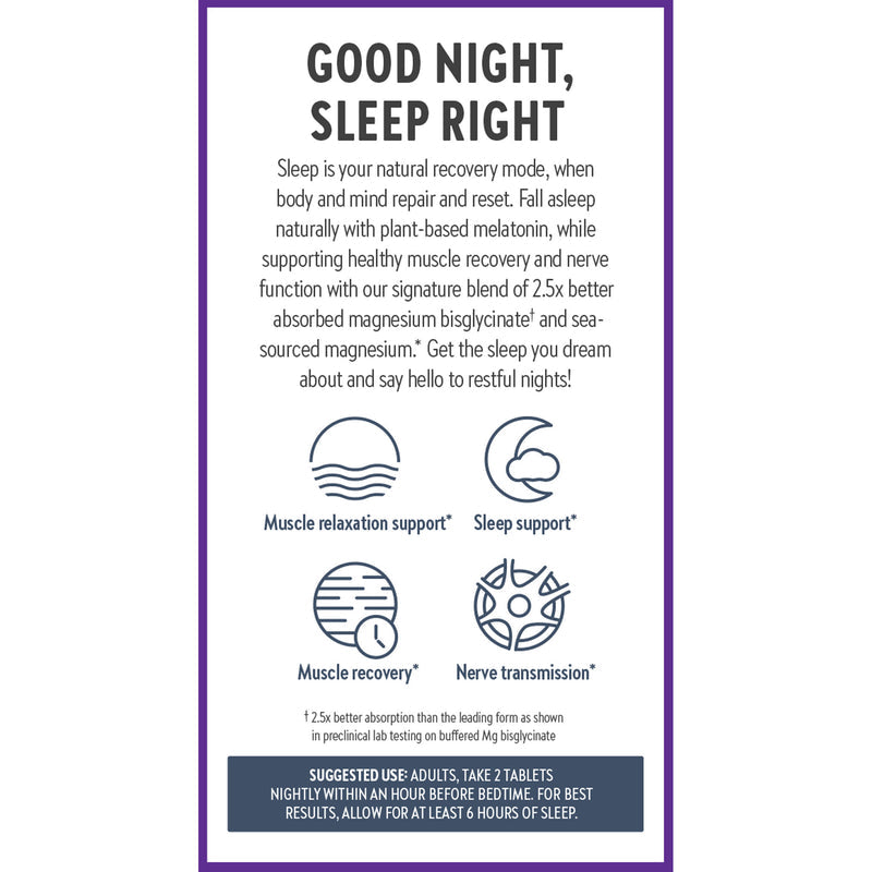 Magnesium + Plant-Based Melatonin