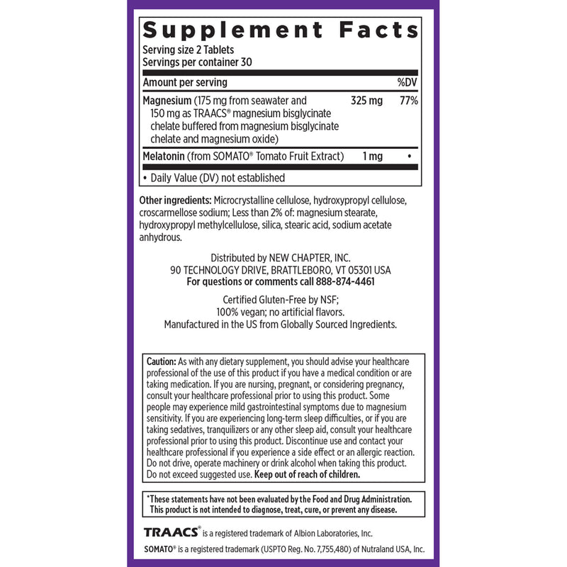 Magnesium + Plant-Based Melatonin