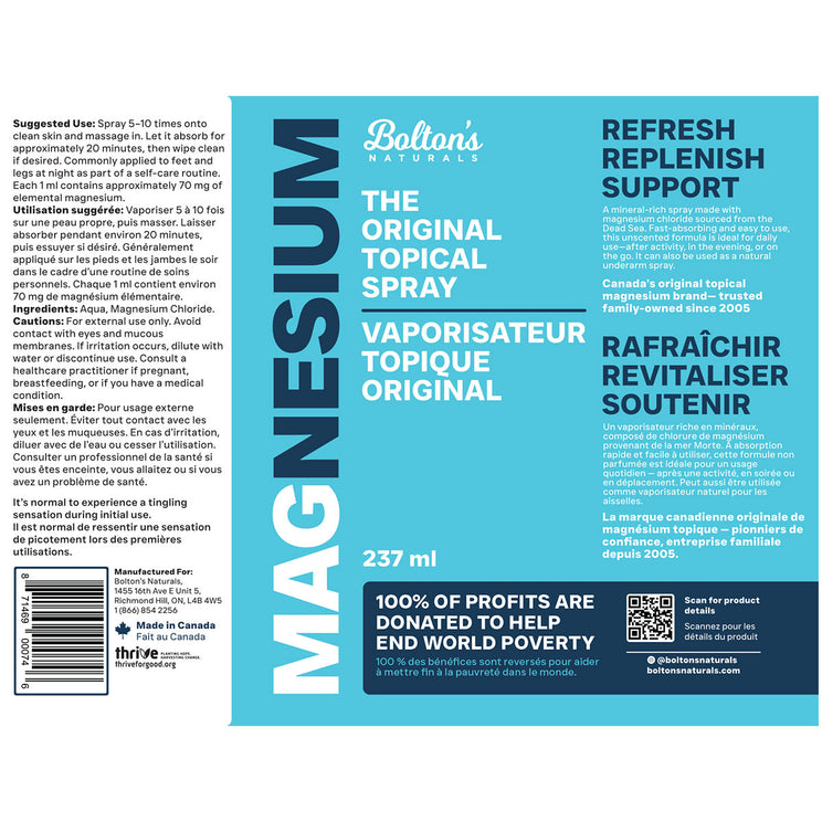 Bolton's The Original Topical Magnesium Spray