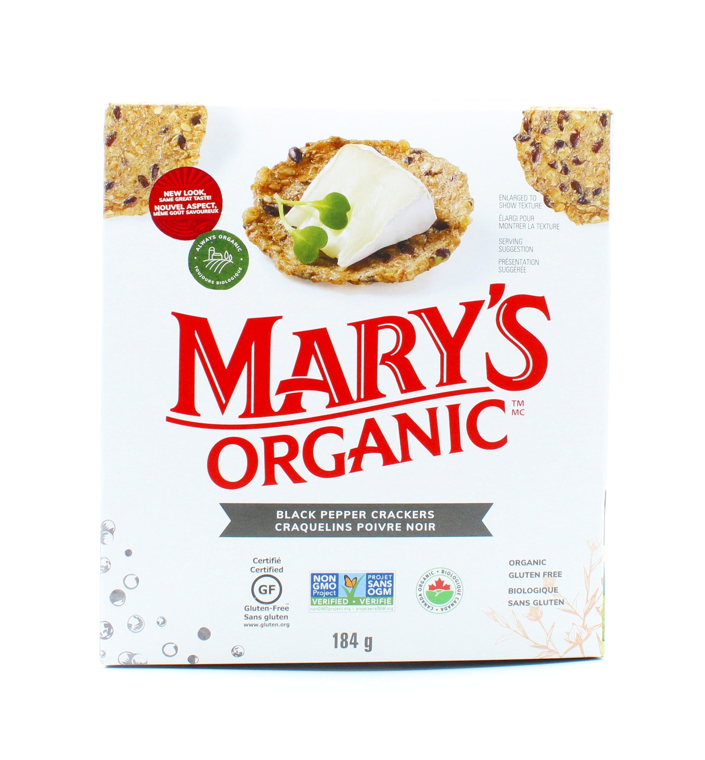Mary's Organic Crackers Organic GF Black Pepper Crackers