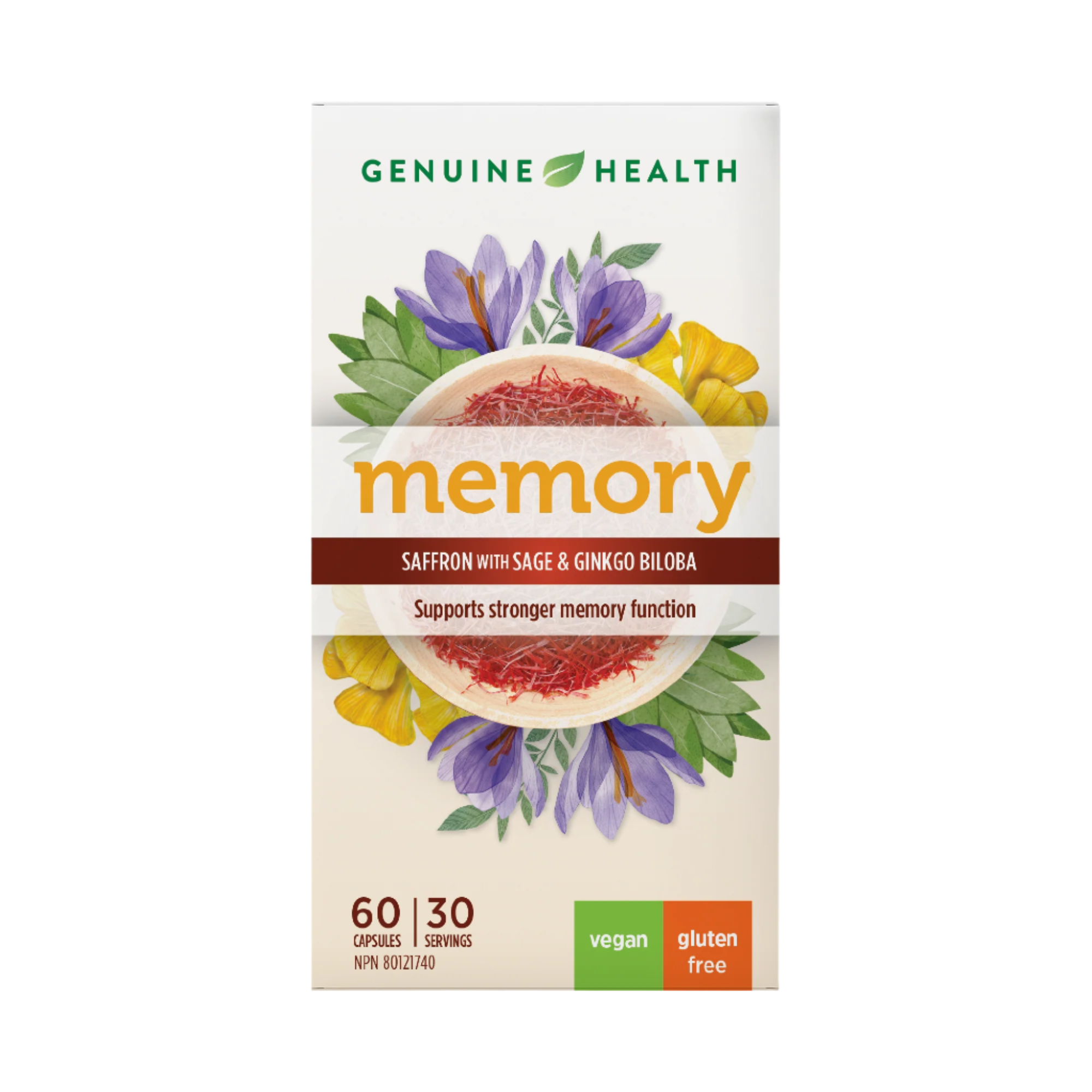 Genuine Health Memory Saffron & Gingko