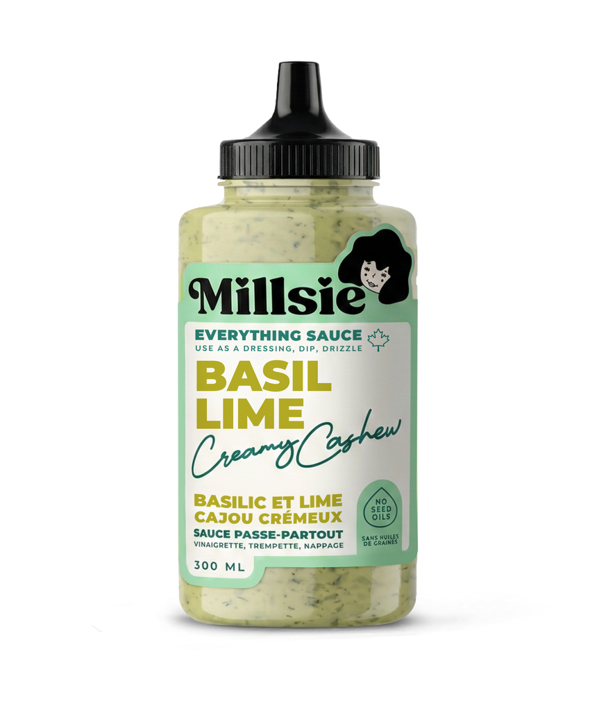 Millsie Basil Lime Creamy Cashew Everything Sauce