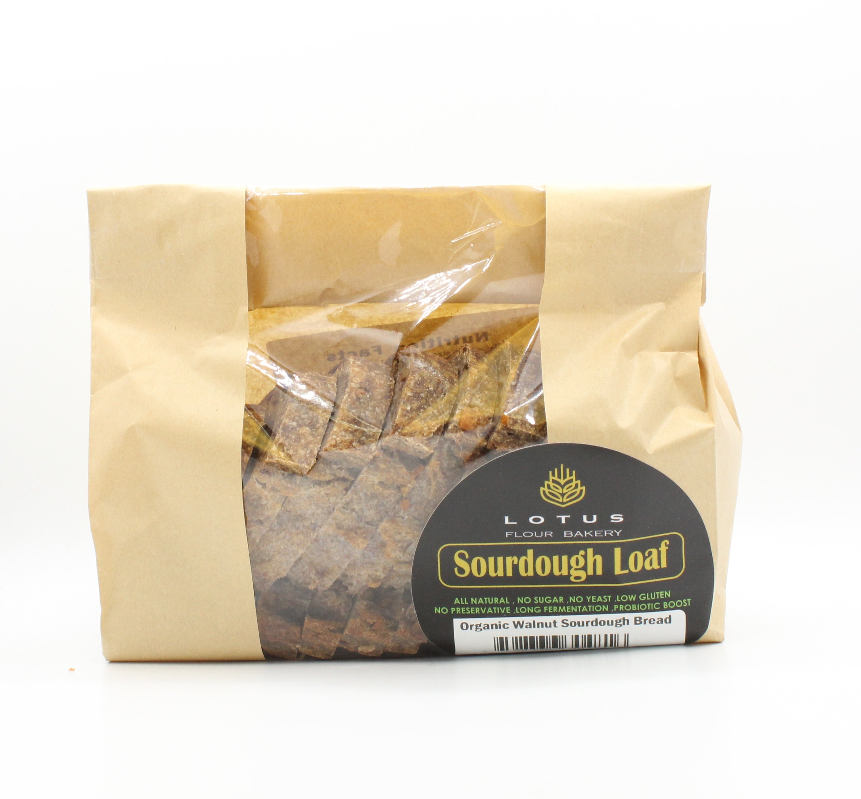 Lotus Flour Bakery Org Walnut Sourdough Loaf