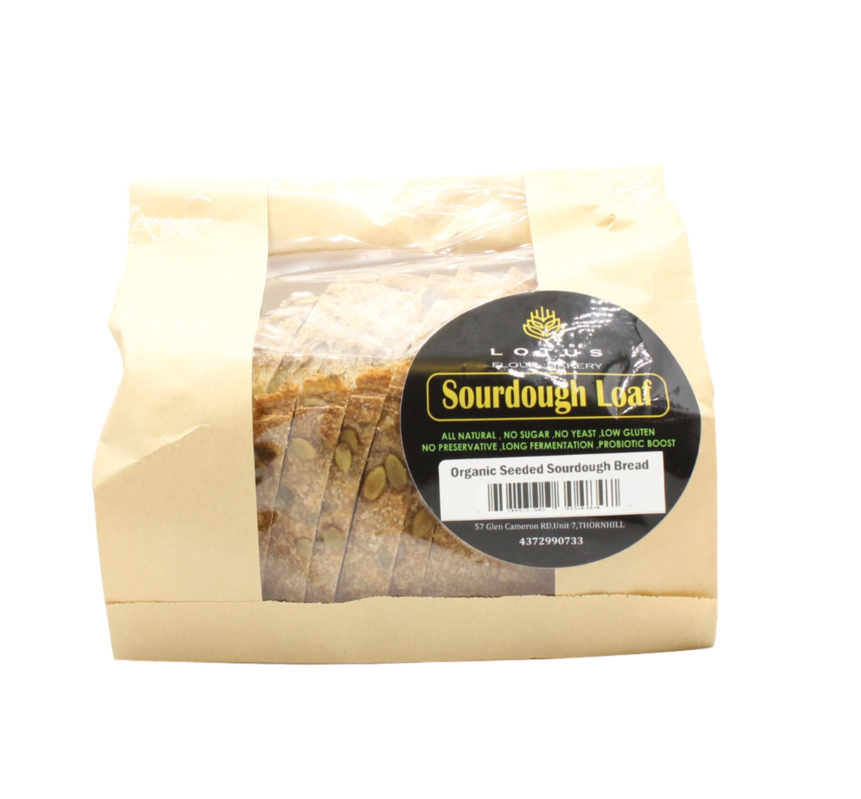 Lotus Flour Bakery Organic Seeded Sourdough Loaf
