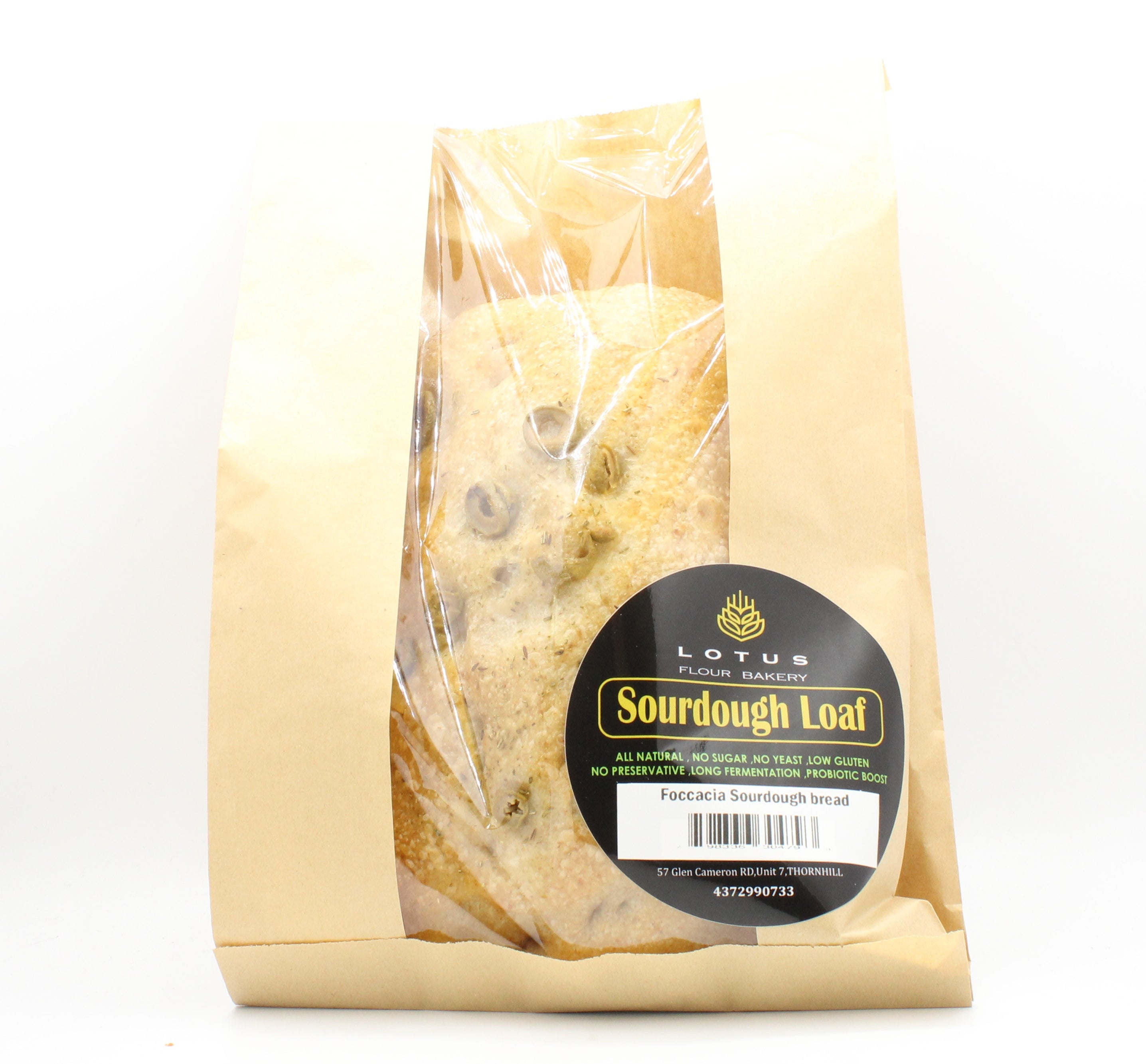 Lotus Flour Bakery Foccacia Sourdough Loaf