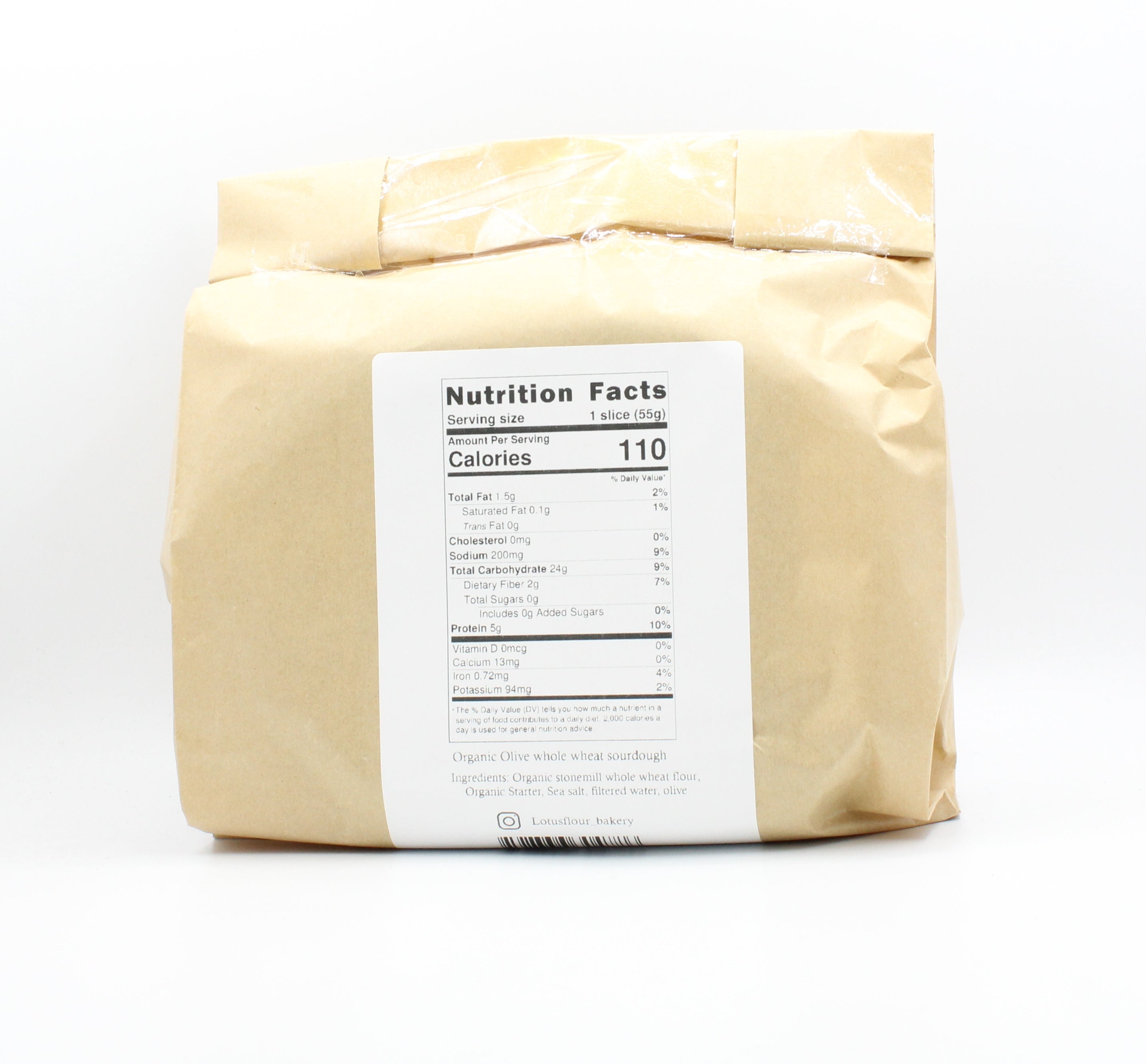 Lotus Flour Bakery Org Olive Sourdough Loaf