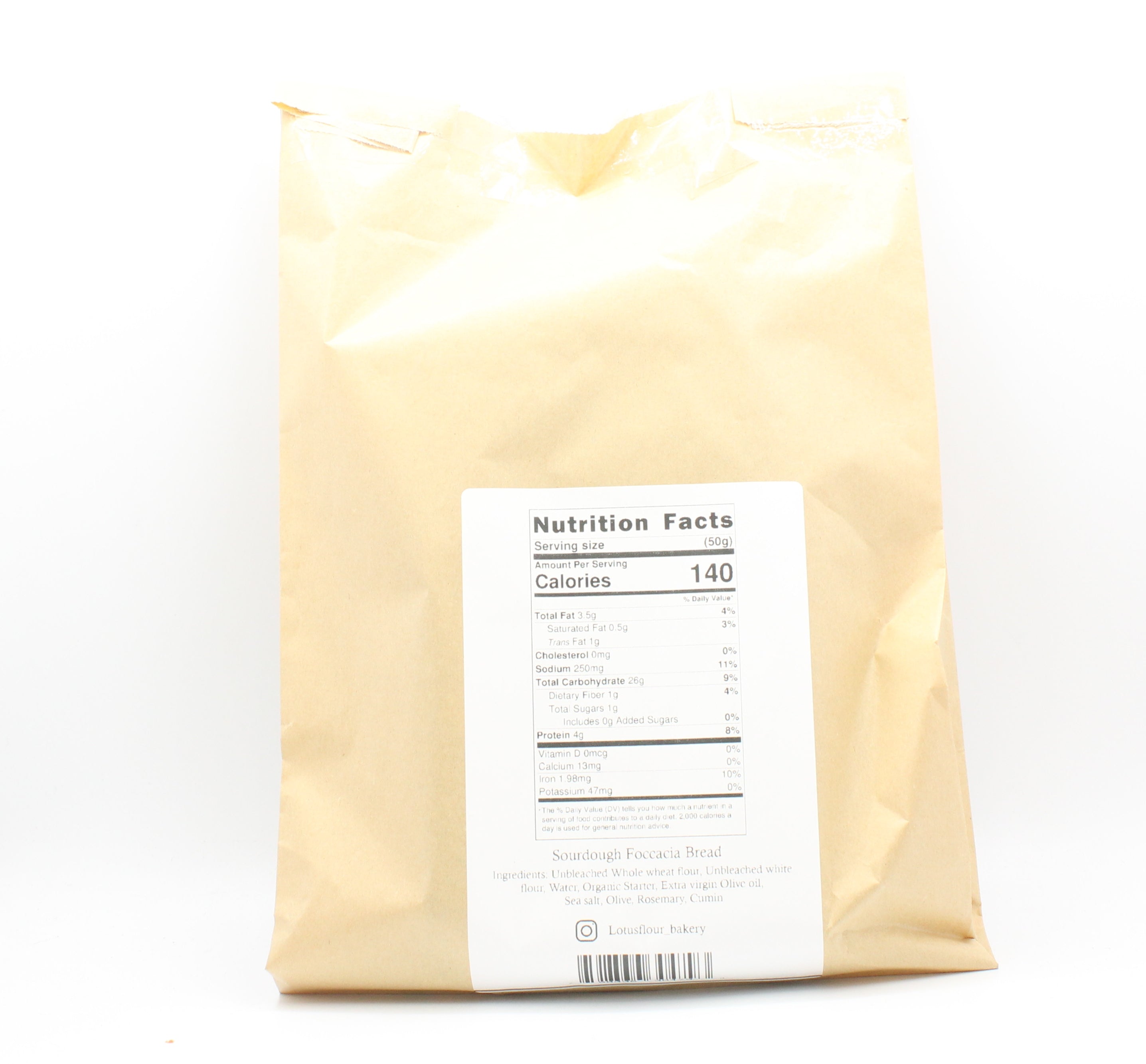 Lotus Flour Bakery Foccacia Sourdough Loaf