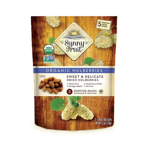 Sunny Fruit Org Portion Packed Dried Mulberries