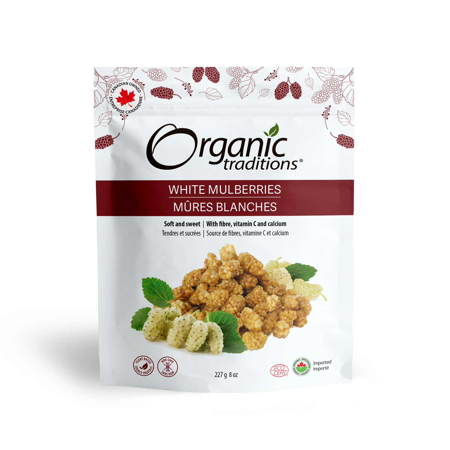 Organic White Mulberries