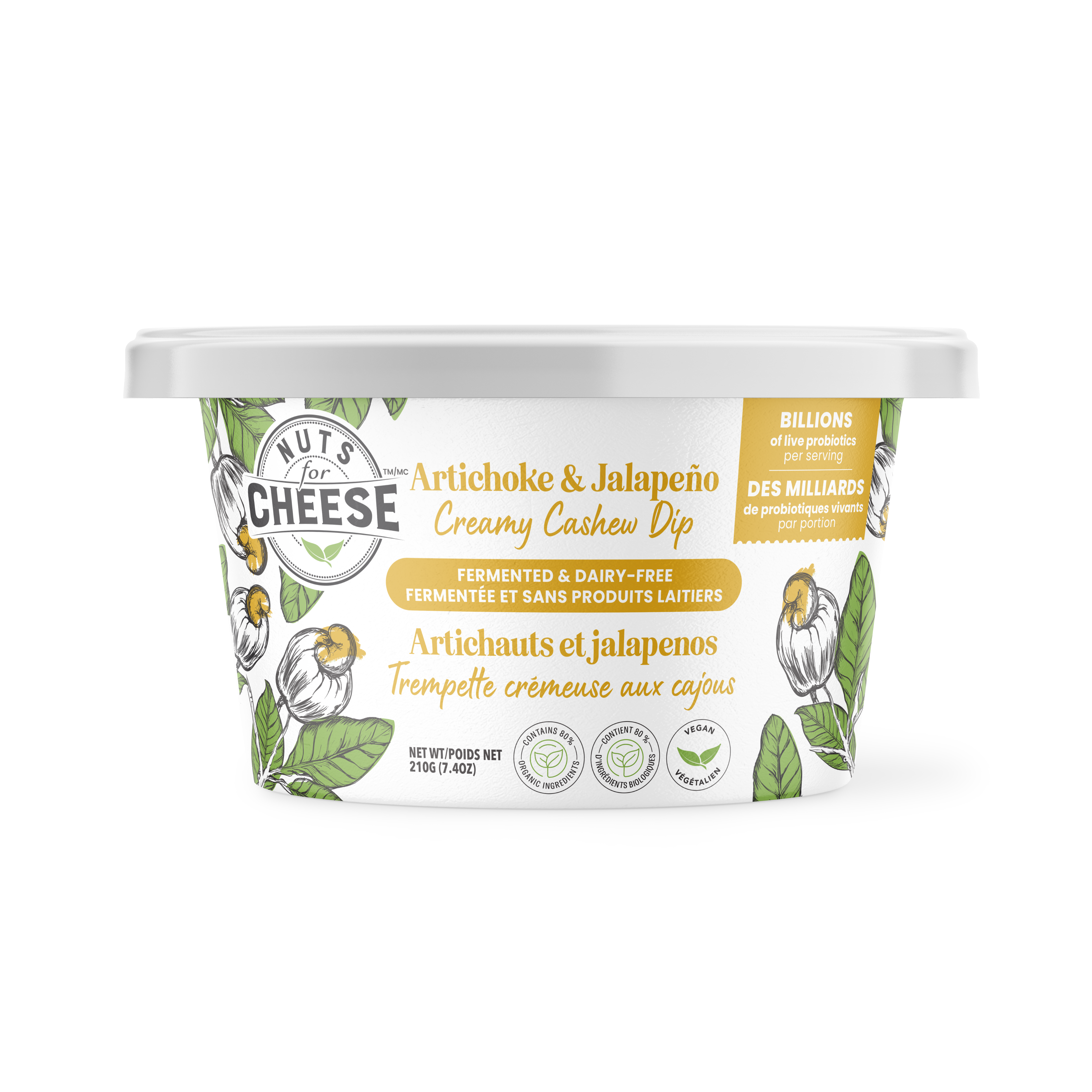 Artichoke & Jalapeno Creamy Cashew Dip