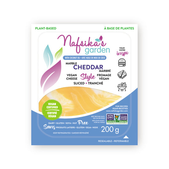 Vegan Marble Cheddar Style Slices