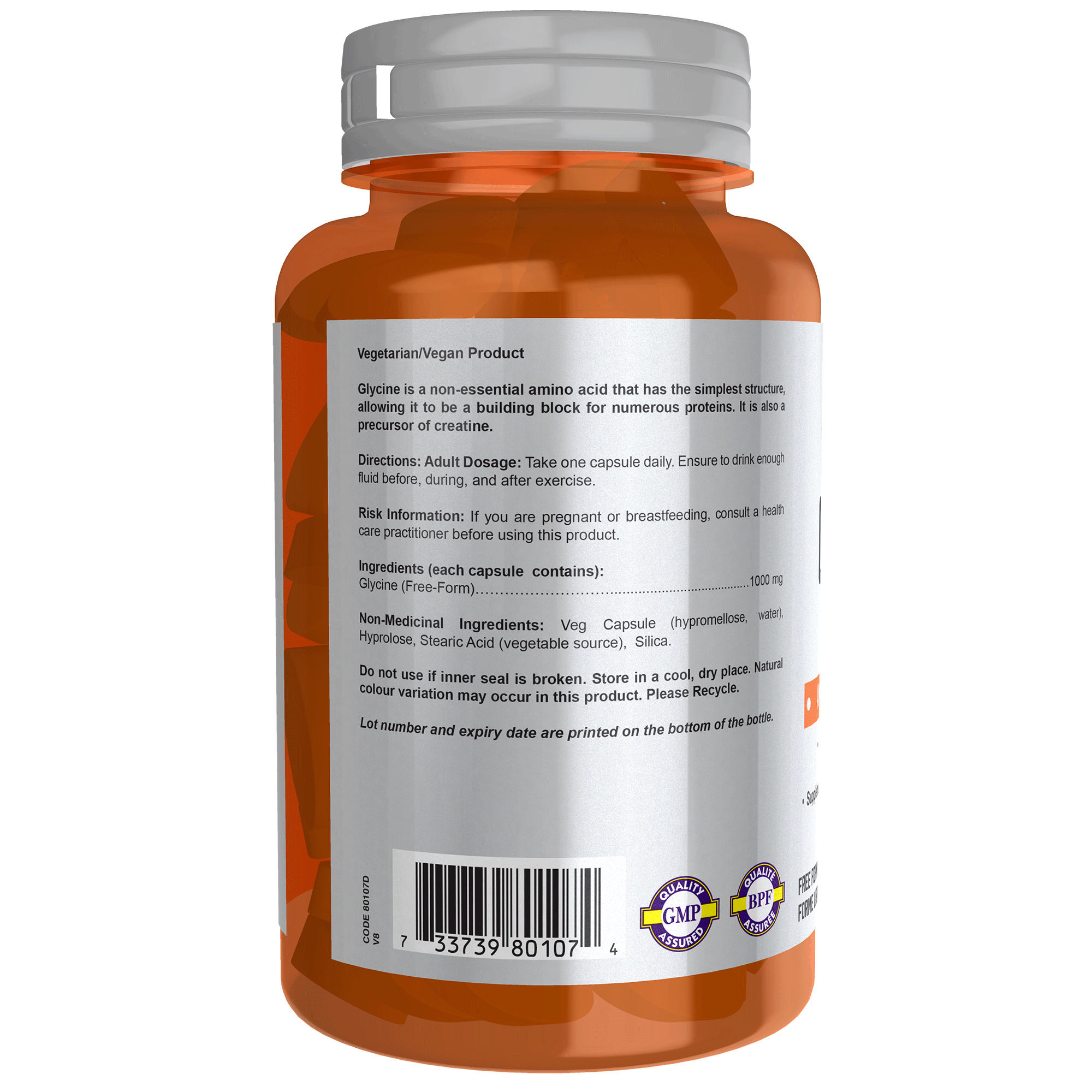 Now Glycine - 1000mg