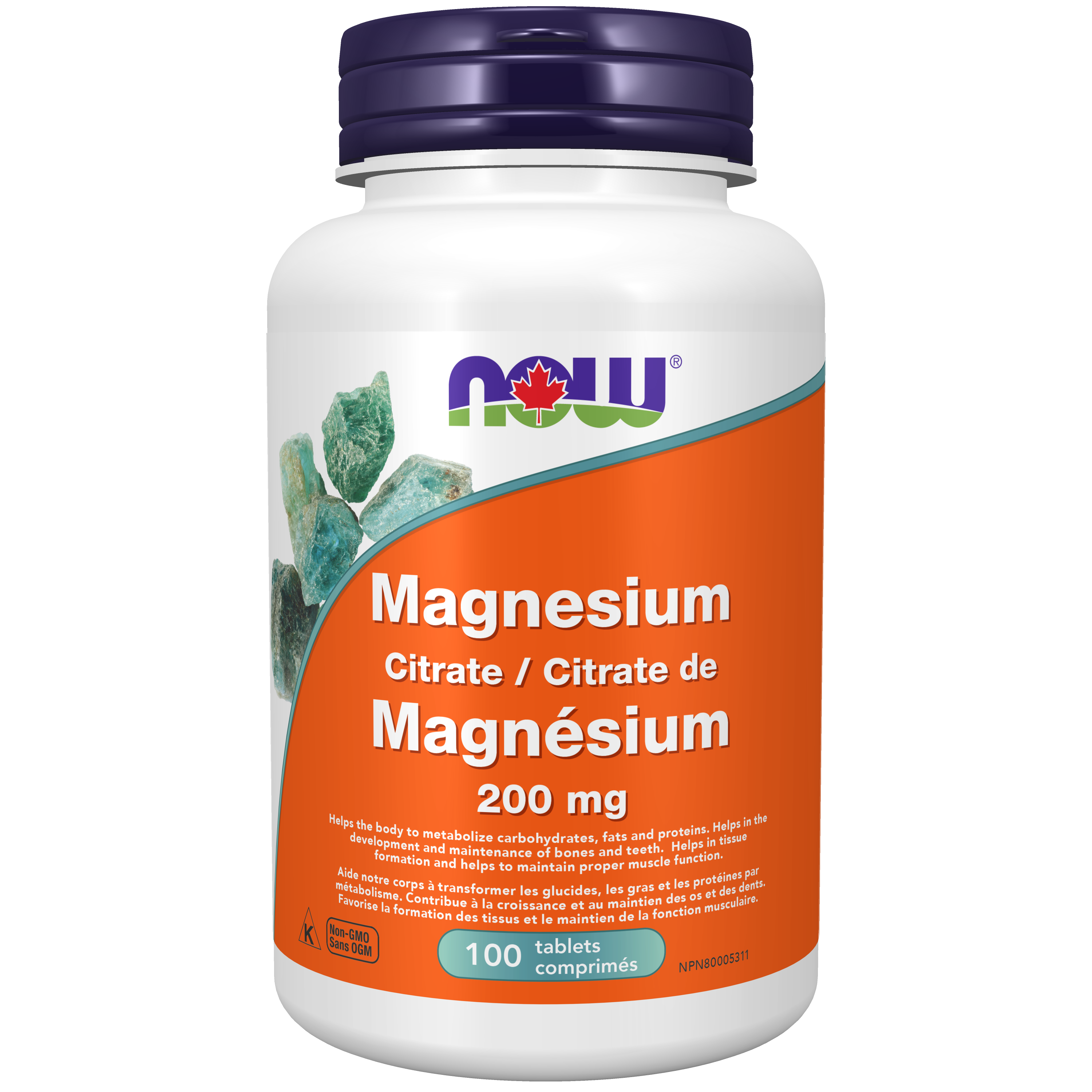 Now Magnesium Citrate - 200Mg
