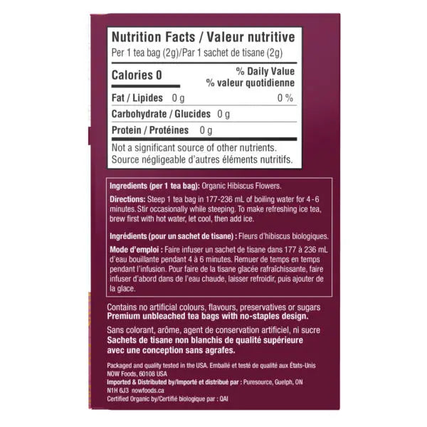 Now Organic Hibiscus Tea