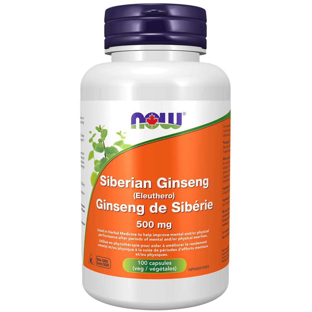 Now Siberian Ginseng - 500Mg