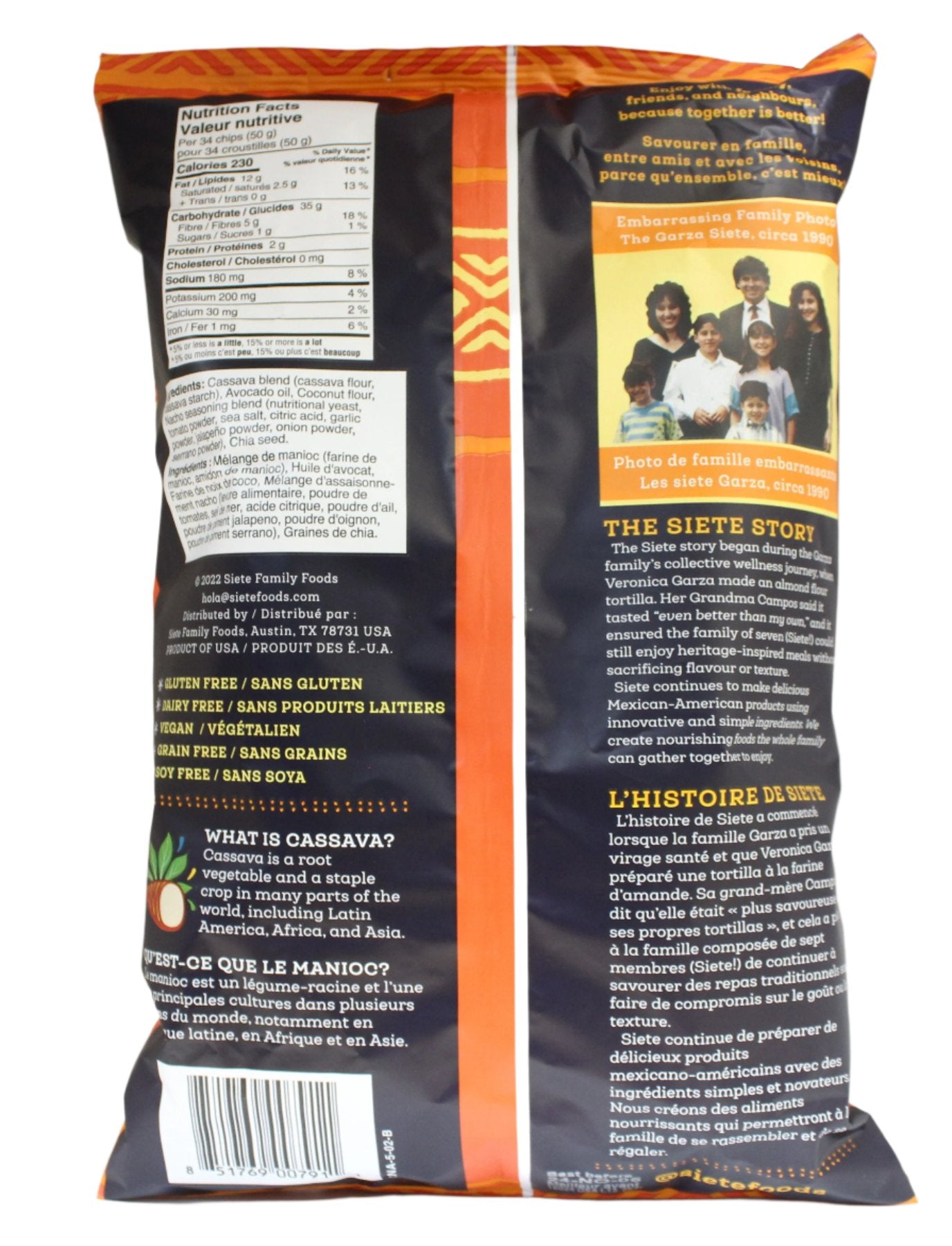 Siete Grain Free Nacho Tortilla Chips