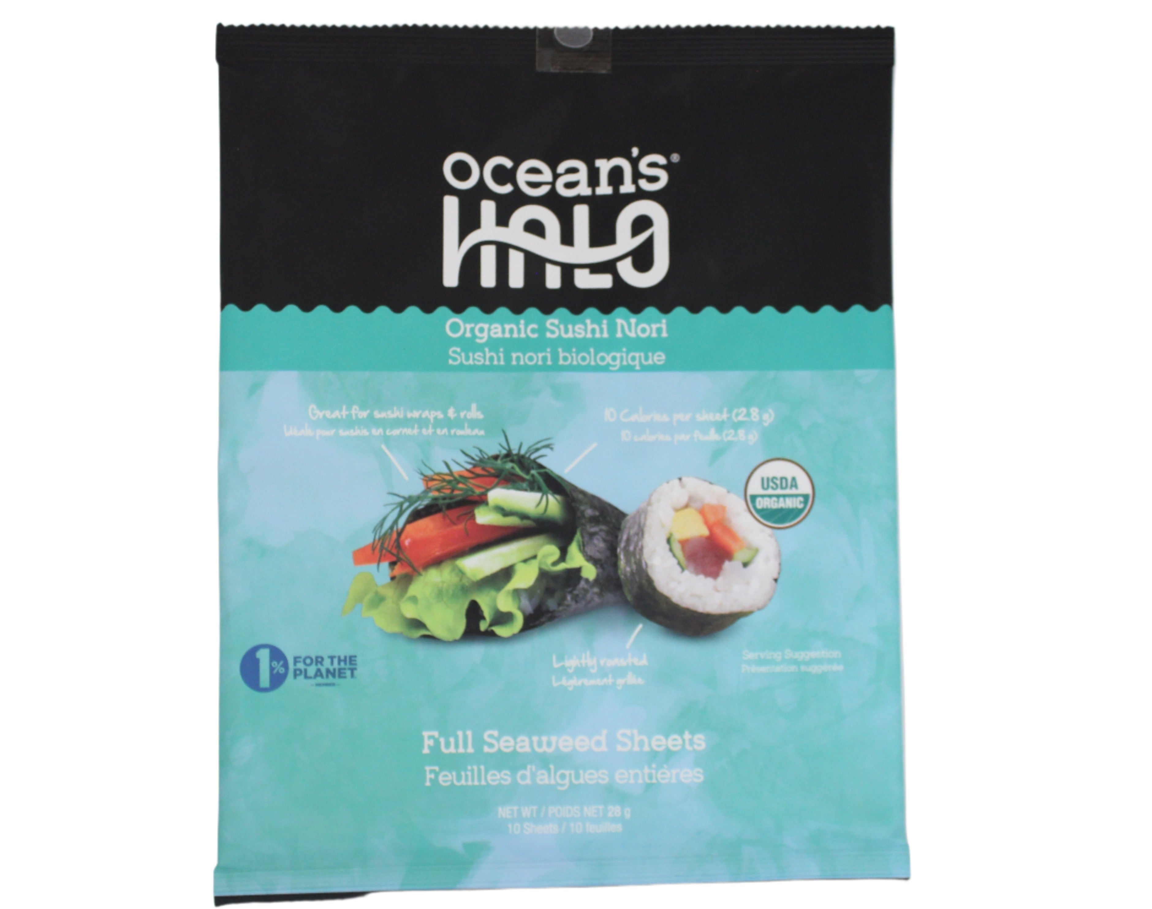 Ocean's Halo Organic Sushi Nori Seaweed Sheets