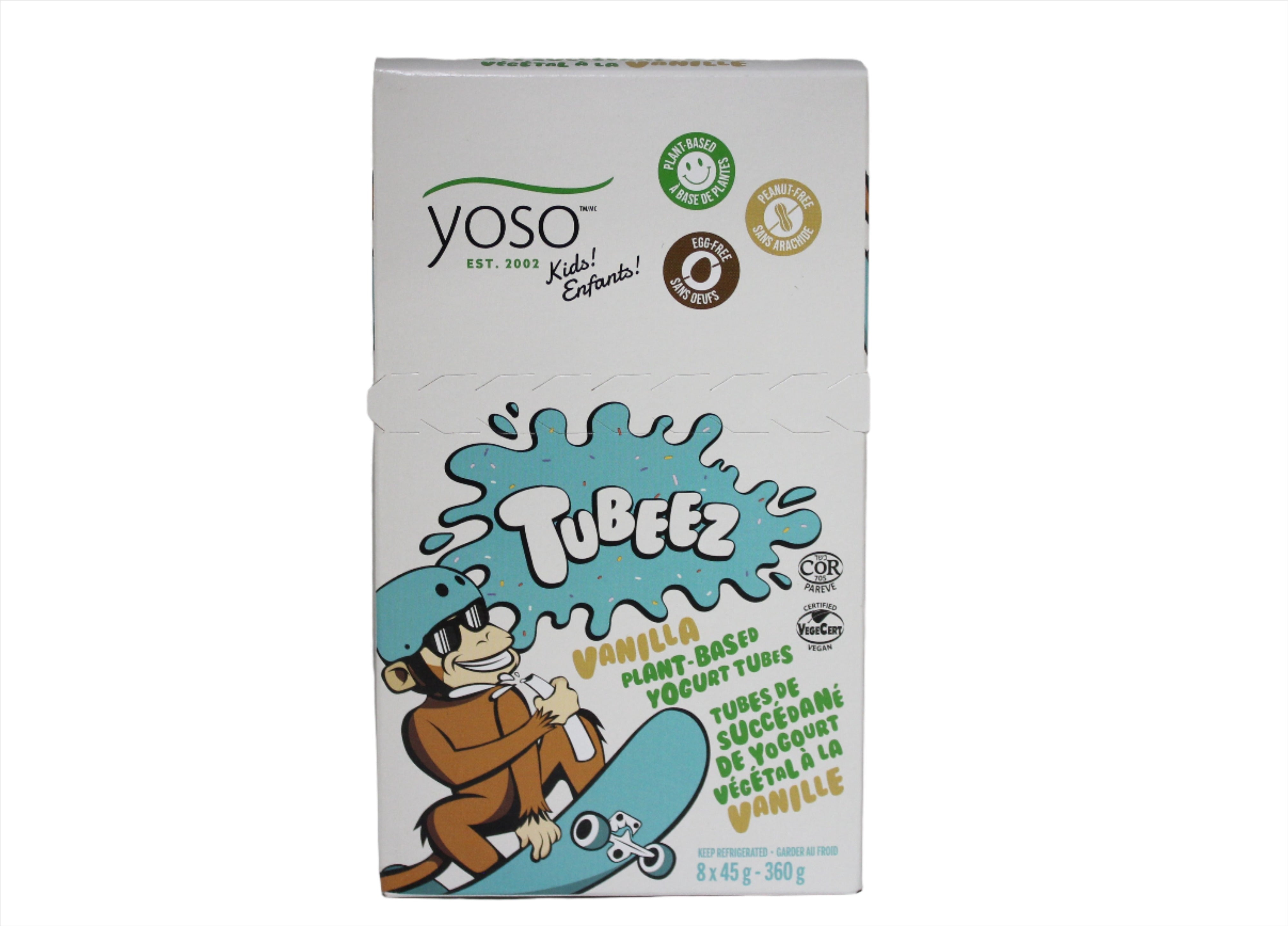 Yoso Tubeez Vanilla Plant-Based Yogurt