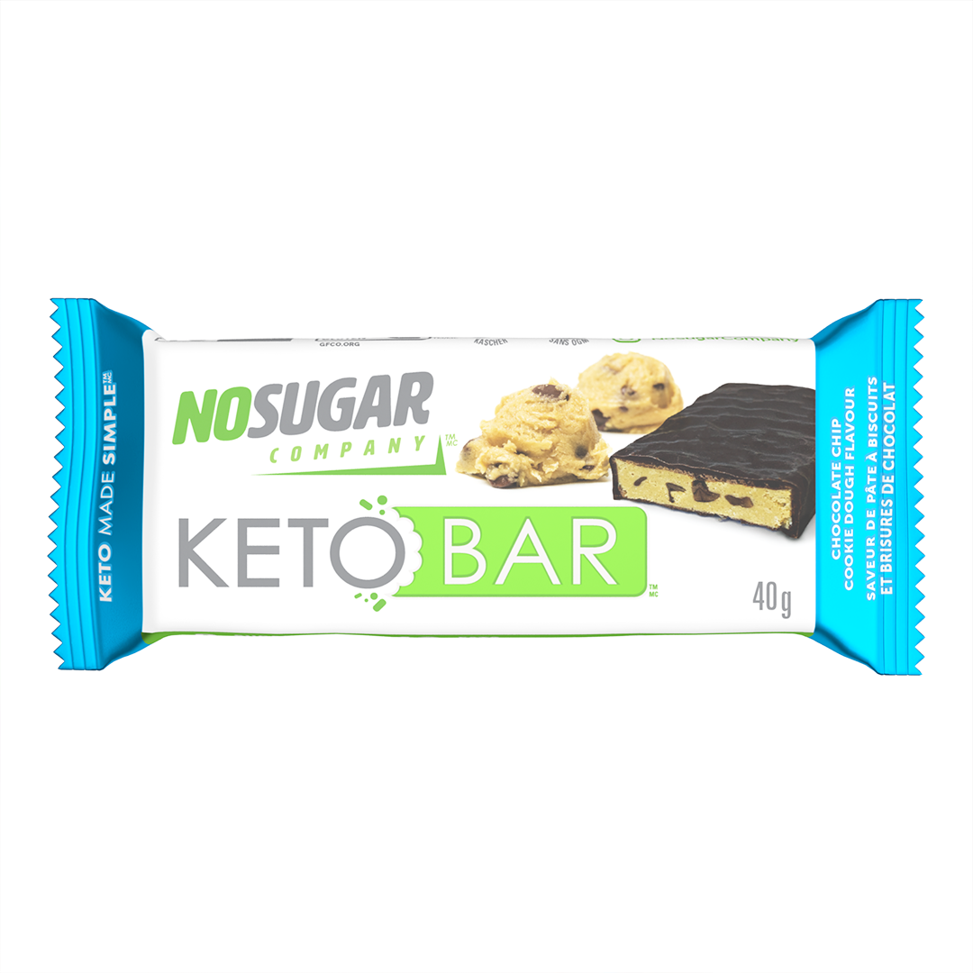 No Sugar Company Keto Bar Chocolate Chip Cookie Dough
