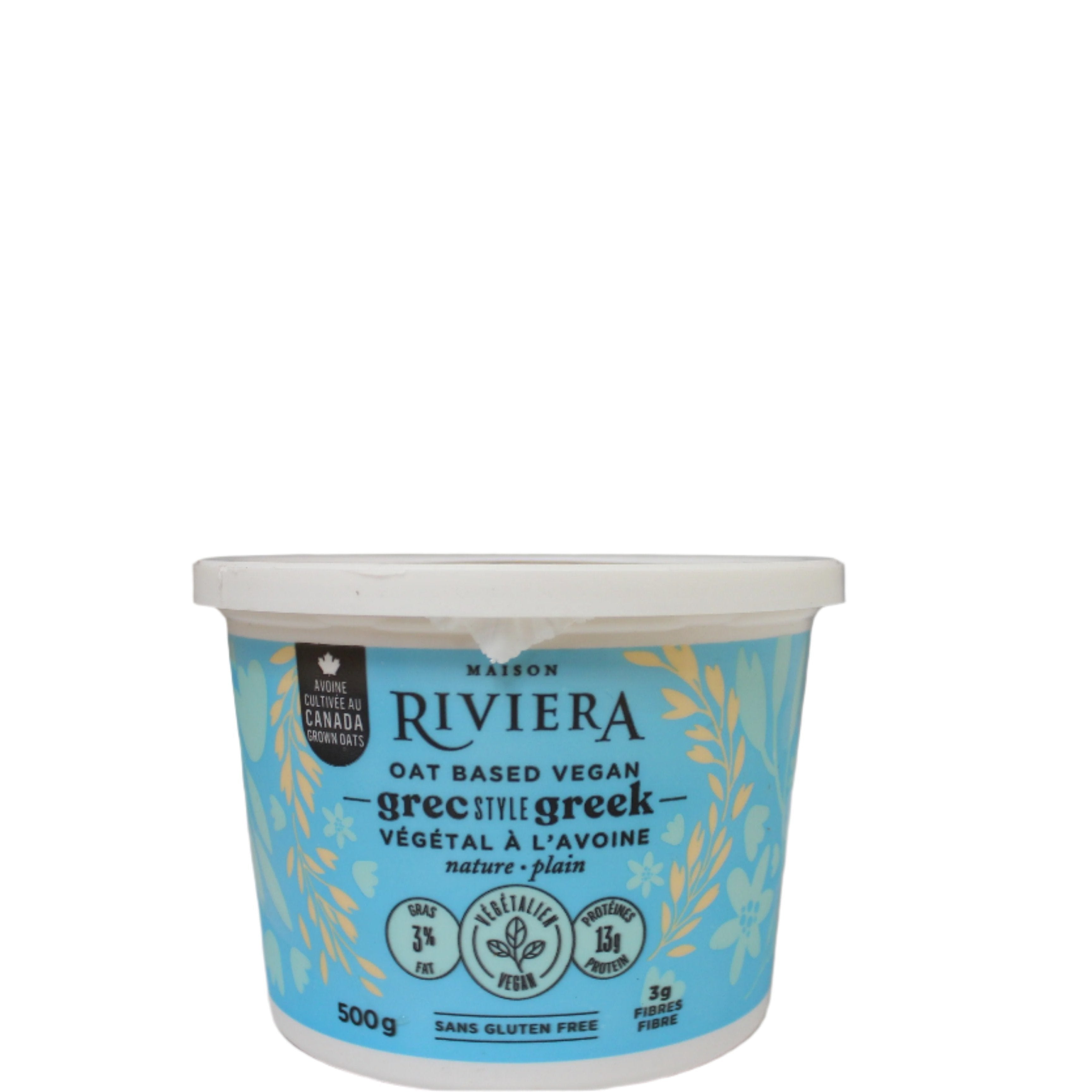 Riviera Plain Oat Based Greek Style Yogurt