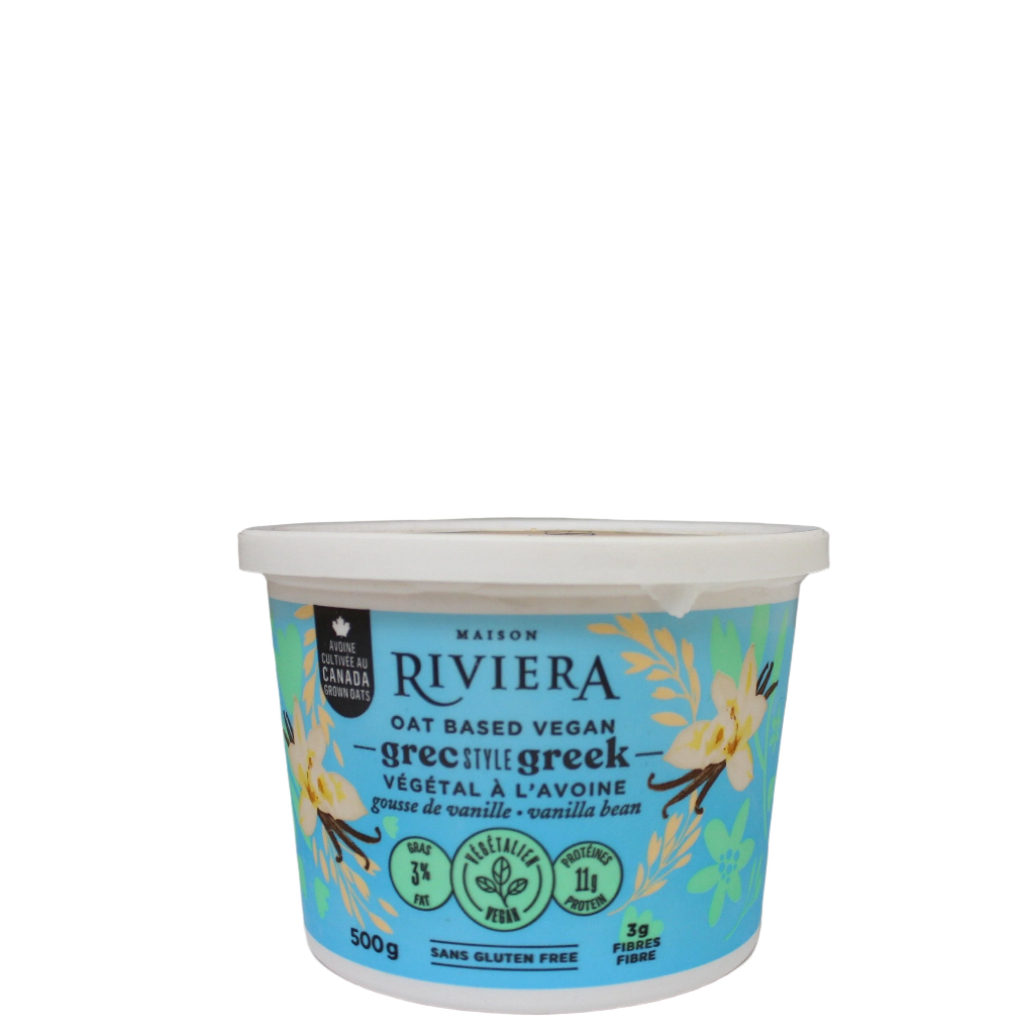 Riviera Vanilla Oat Based Greek Style Yogurt