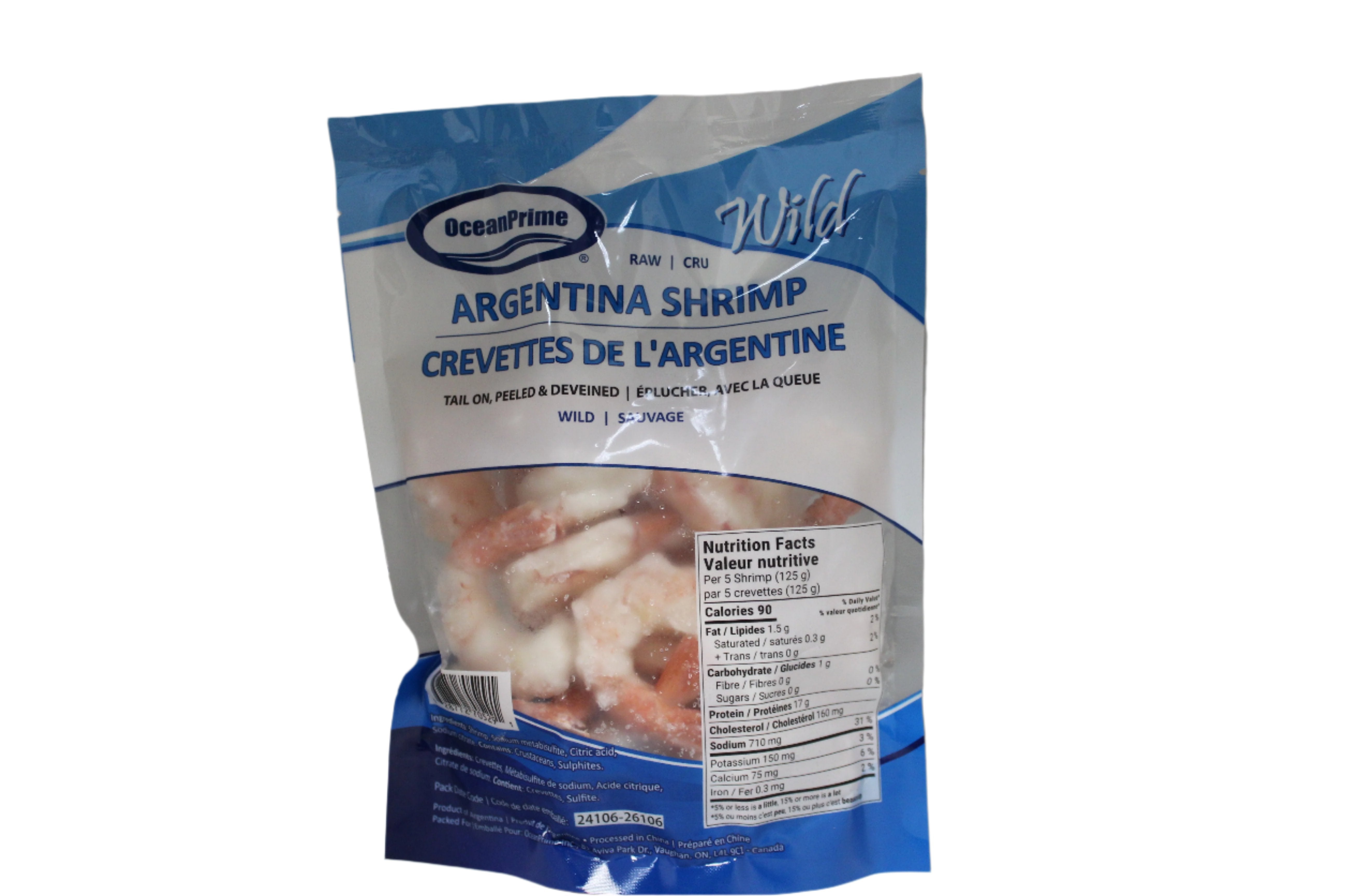 Ocean Prime Wild Raw Argentinian Shrimp 16-20