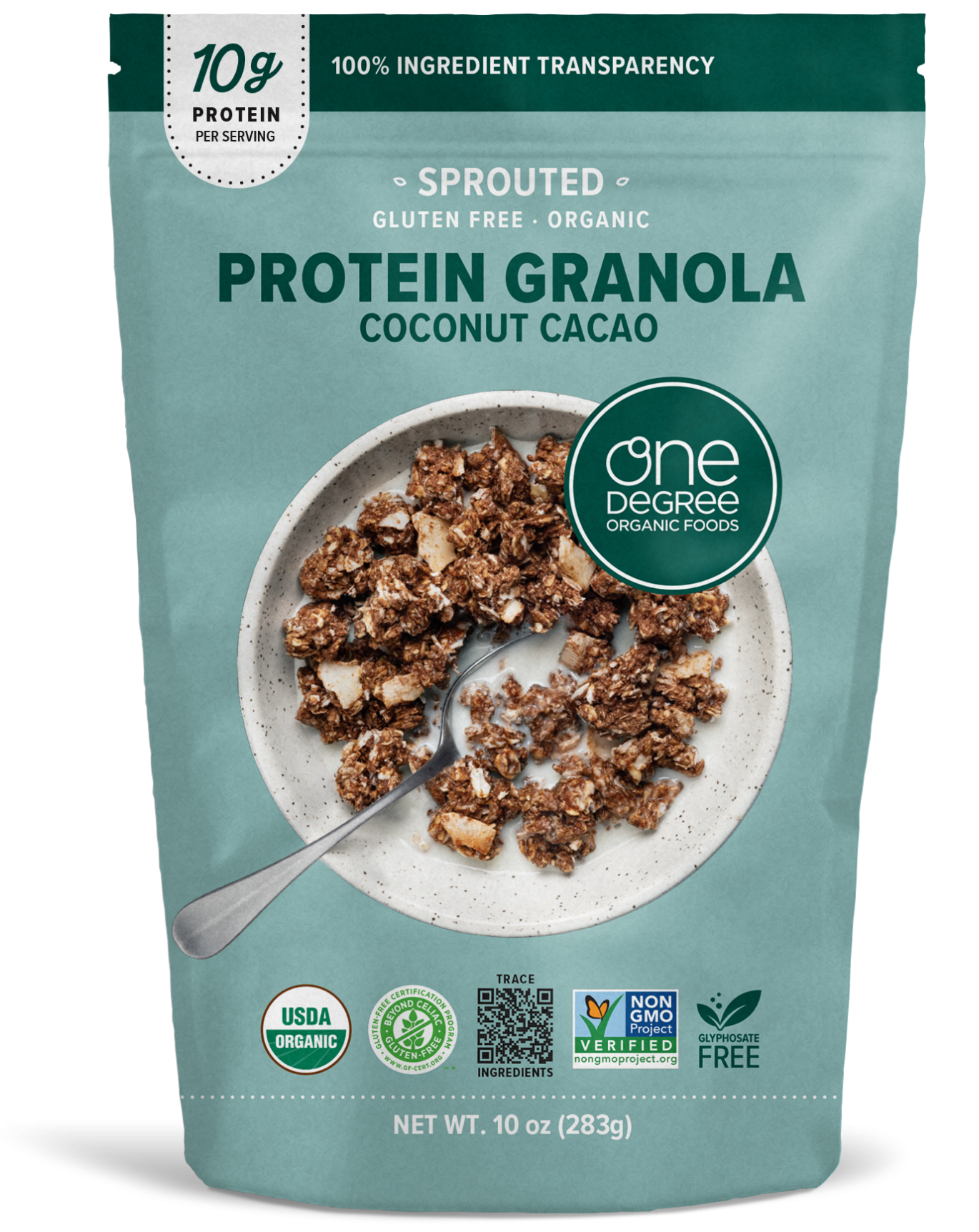 One Degree Organic Gluten-Free Coconut Cacao Protein Granola