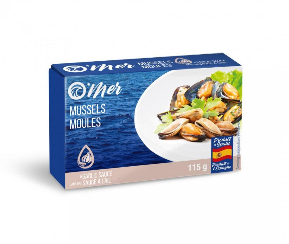 O'mer Mussels in Garlic Sauce