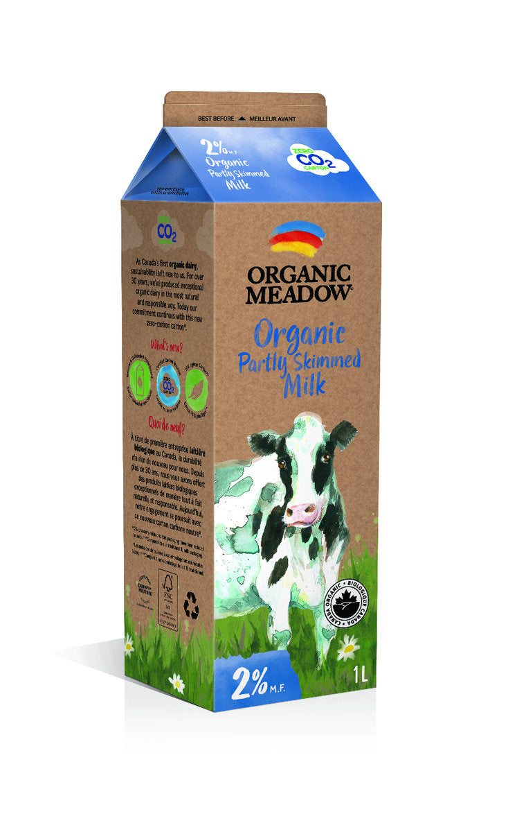 Organic Meadow Partly Skimmed 2% Milk