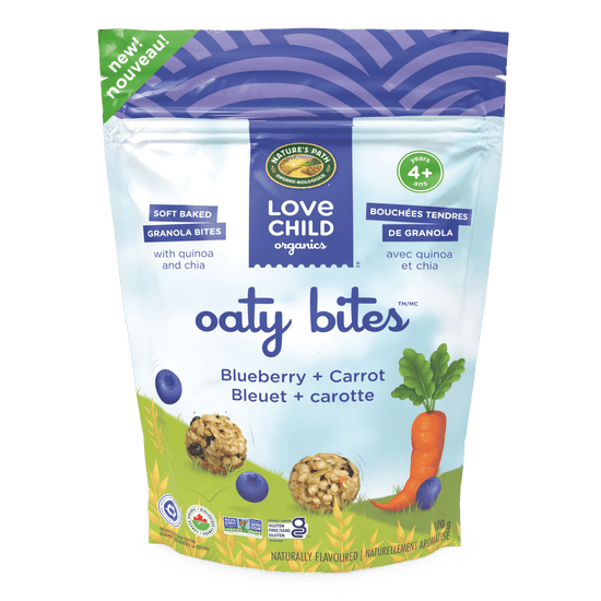 Blueberry + Carrot Oaty Bites
