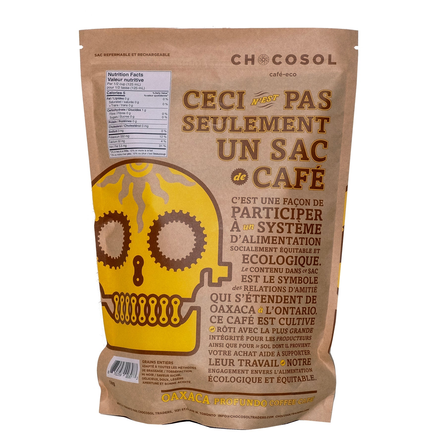 Chocosol Oaxaca Profundo Whole Bean Coffee