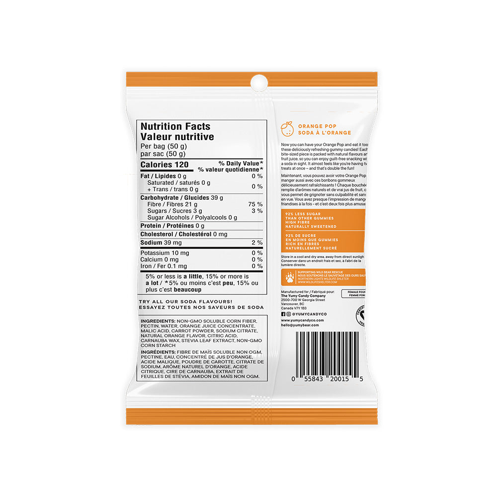 Yumy Candy Co. Orange Cola Yumy Soda