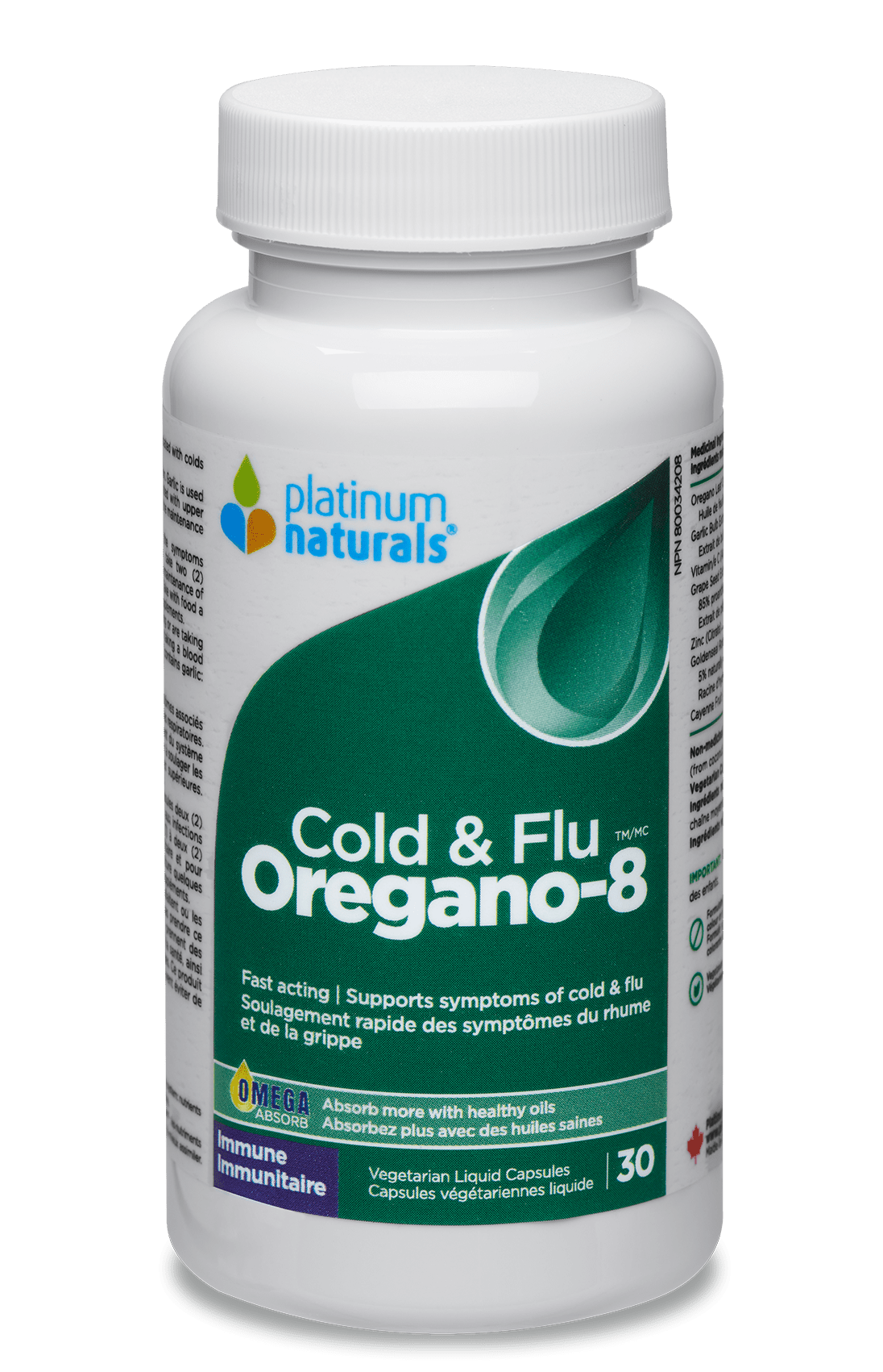 Platinum Naturals Oregano-8 Cold & Flu