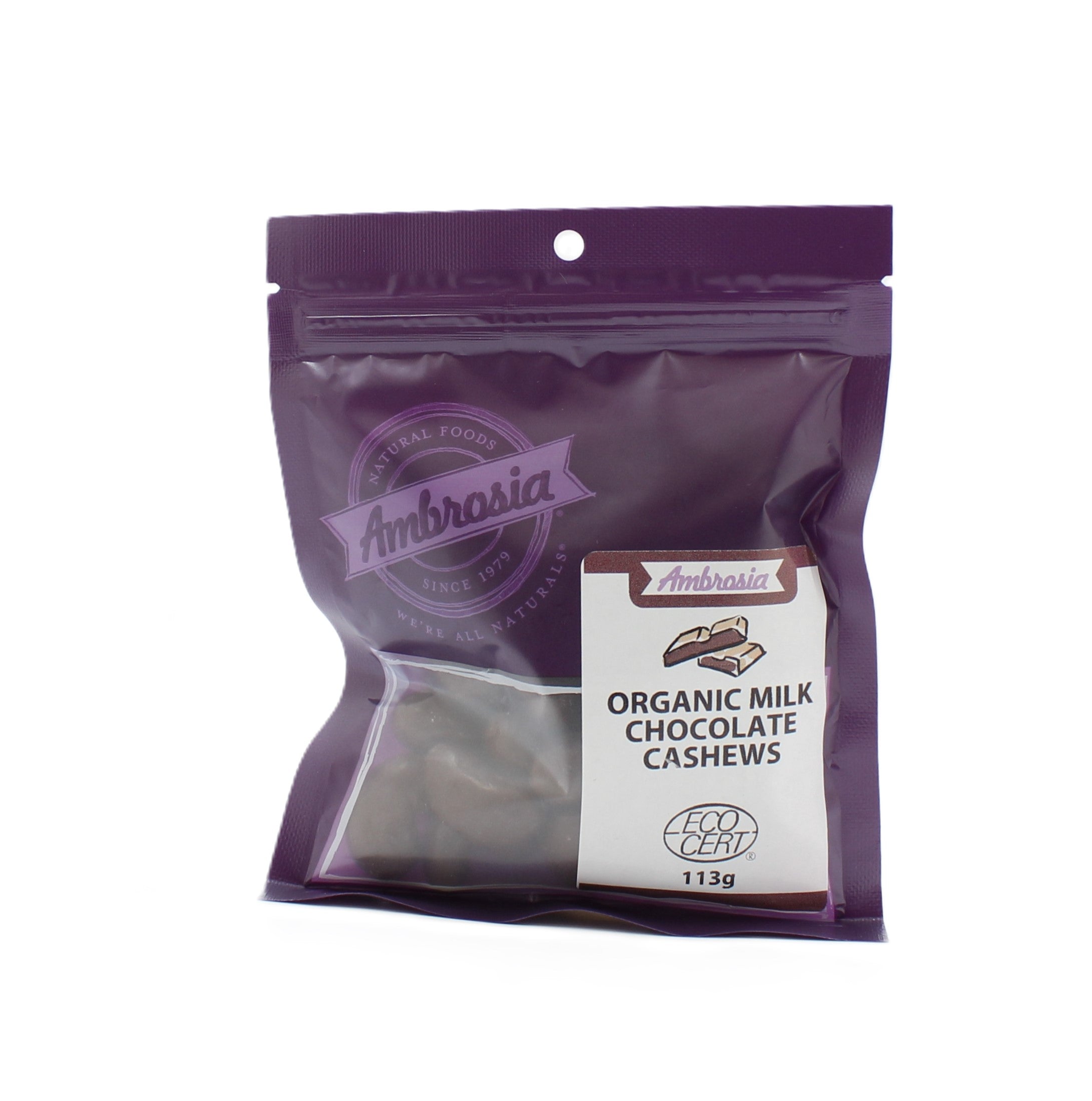 Ambrosia Organic Milk Chocolate Cashews