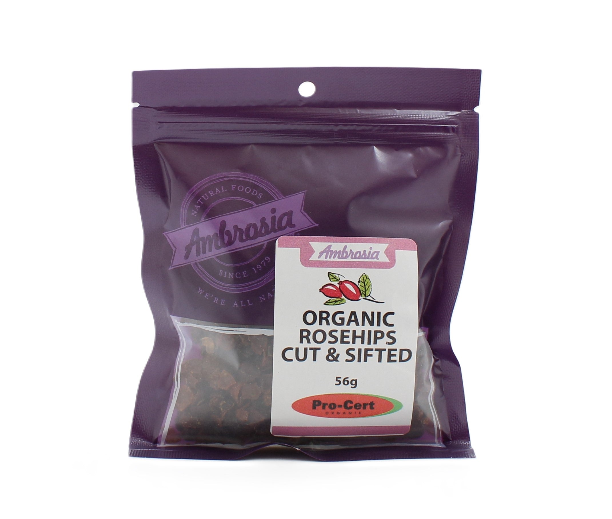 Ambrosia Organic Rosehips Cut & Sifted