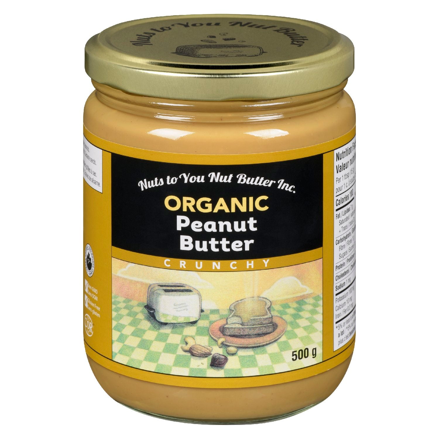 Nuts To You Organic Crunchy Peanut Butter