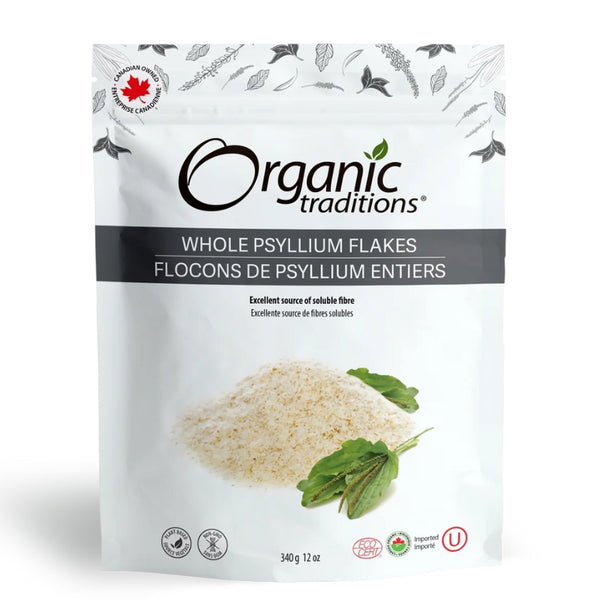 Organic Traditions Organic Whole Psyllium Flakes