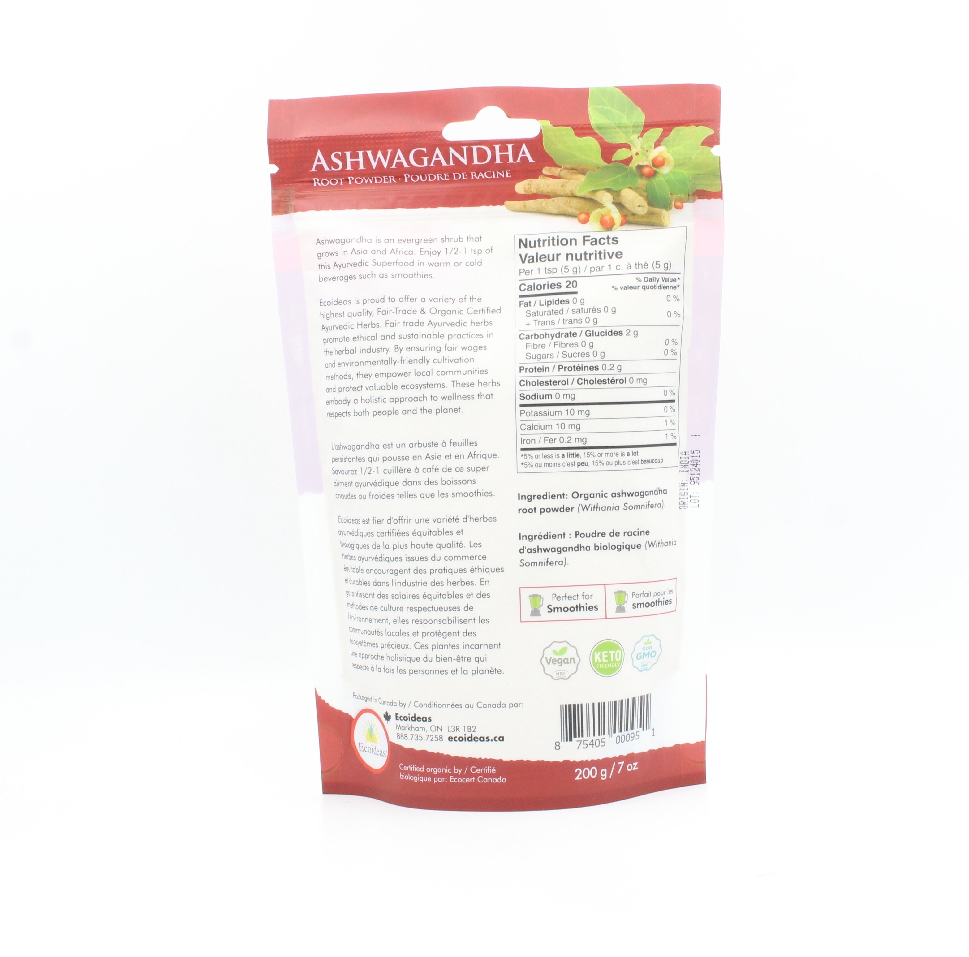 Ecoideas Org Ashwagandha Root Powder