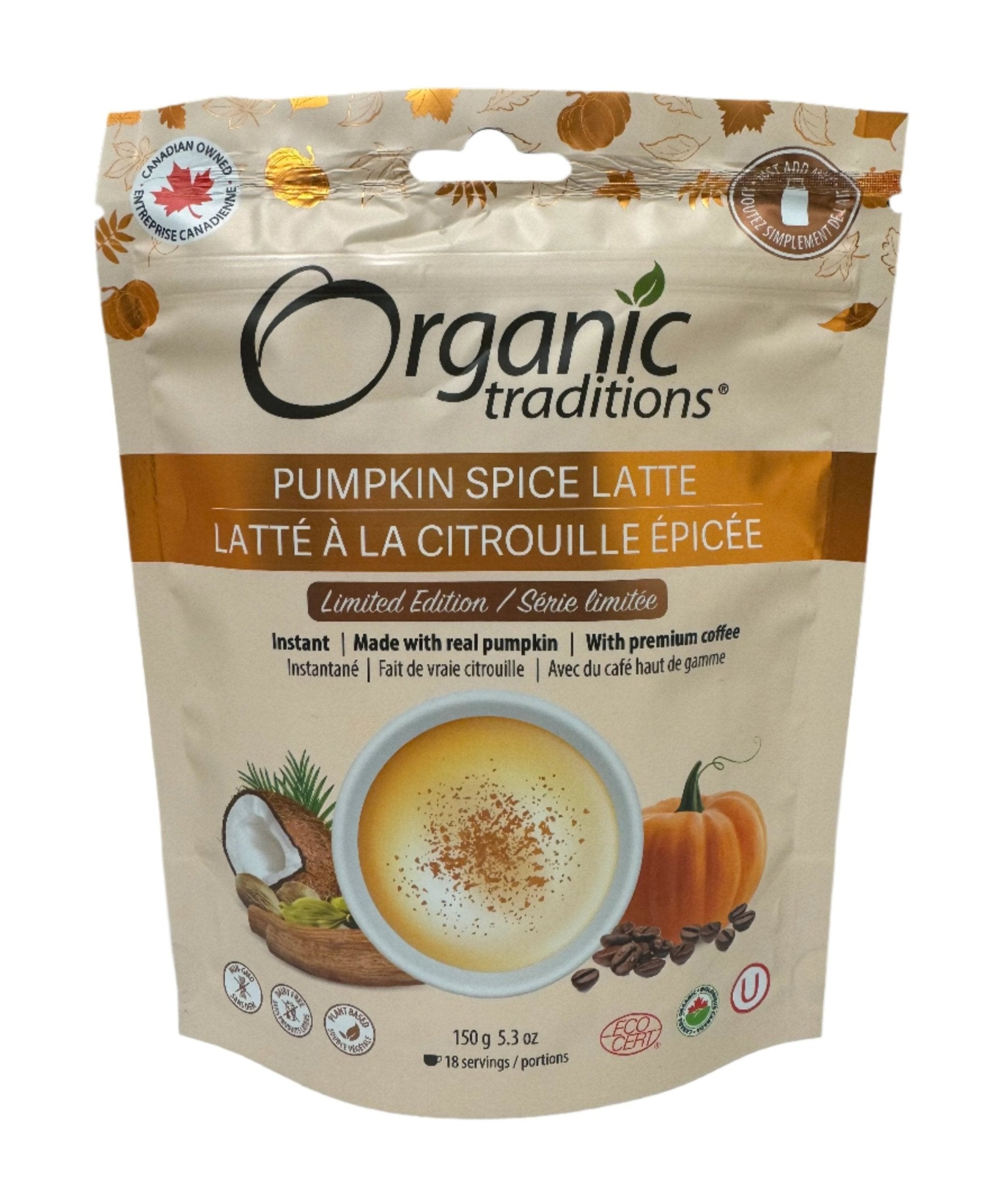 Organic Traditions Pumpkin Spice Latte