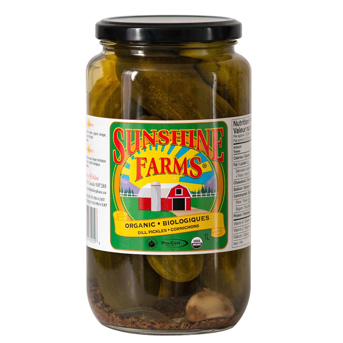 Sunshine Farms Organic Whole Dill Pickles