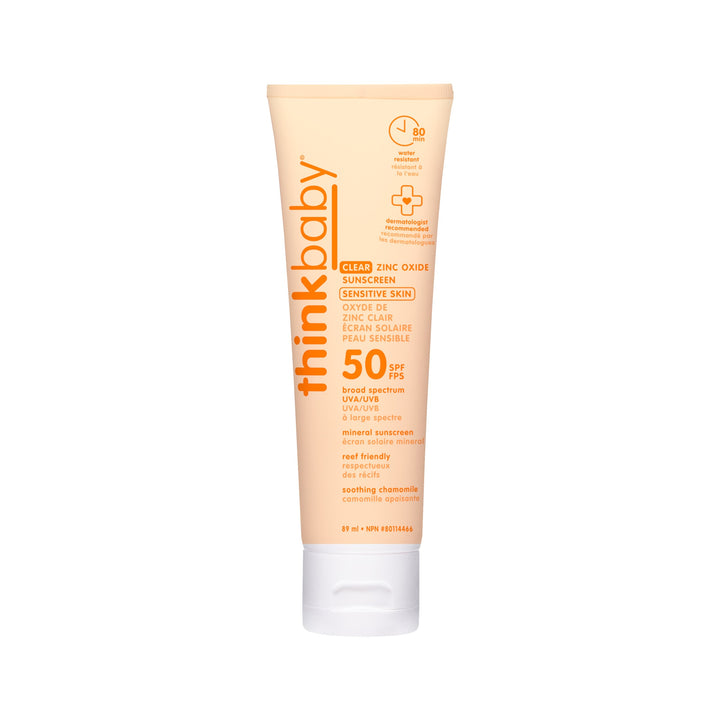 Think Thinkbaby SPF50 Clear Zinc Oxide Sensitive Skin Sunscreen