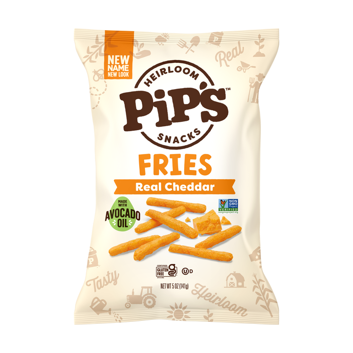 Pip's Heirloom Snacks Gluten-Free Real Cheddar Fries