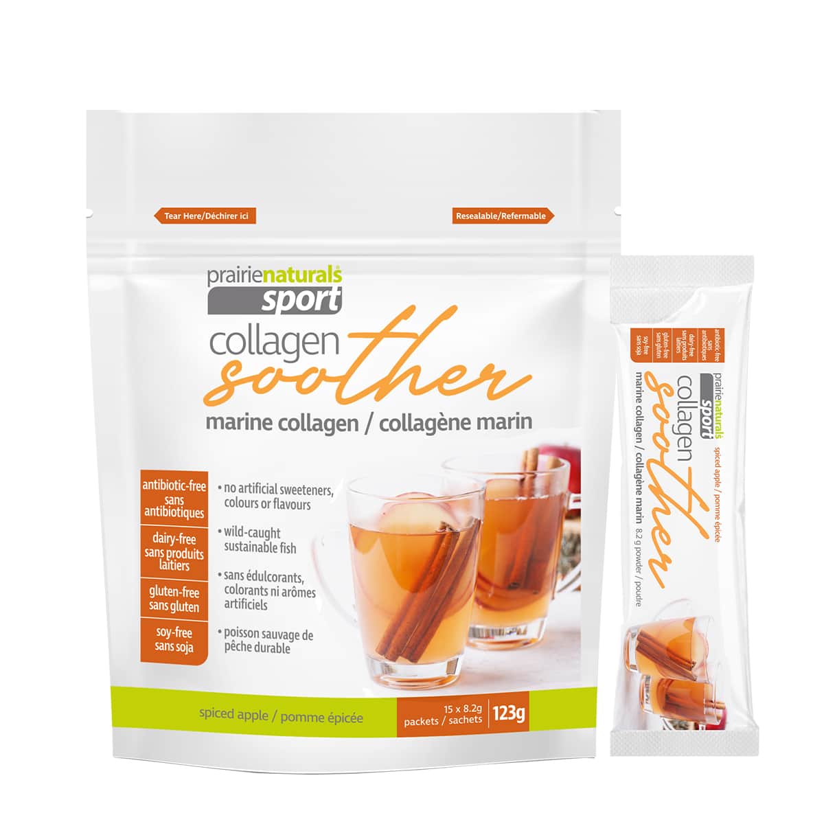 Prairie Naturals Spiced Apple Marine Collagen Soother