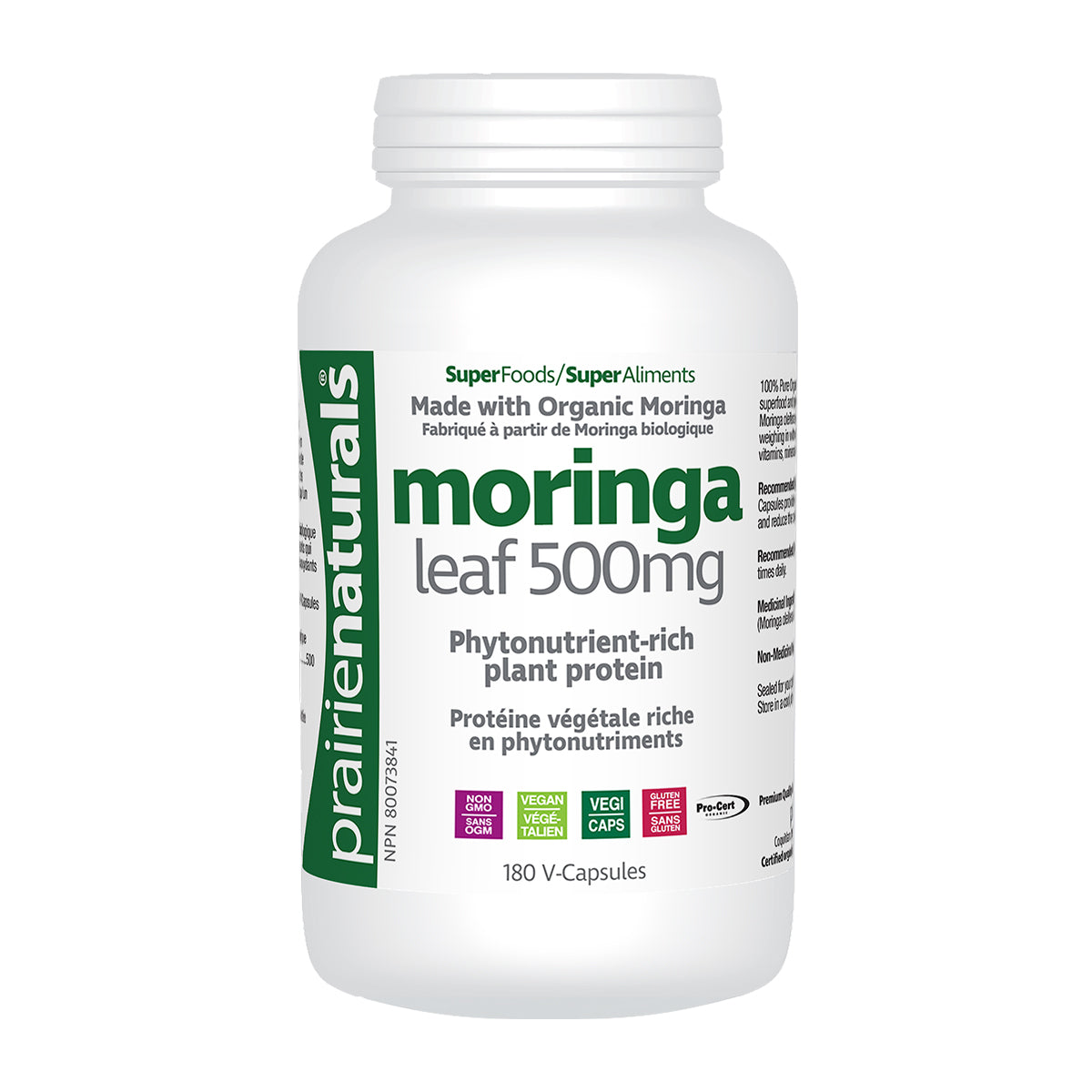Prairie Naturals Moringa- 500 Mg