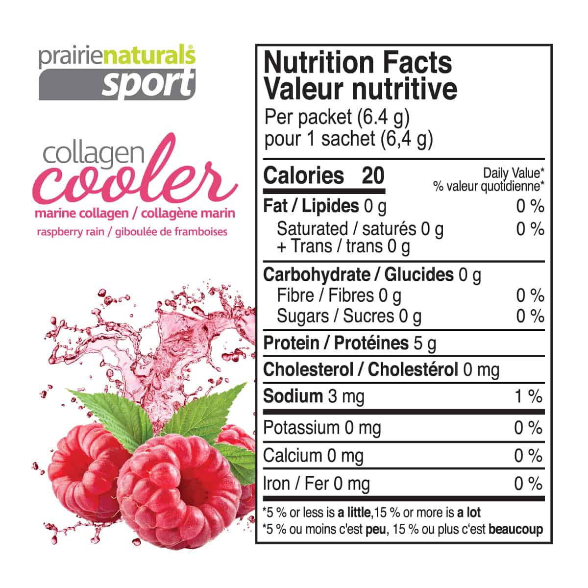 Prairie Naturals Raspberry Rain Marine Collagen Cooler